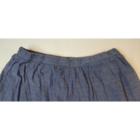 Studio West Apparel Women's Chambray Skirt Size Medium Blue Embroidered Vintage - Picture 12 of 14